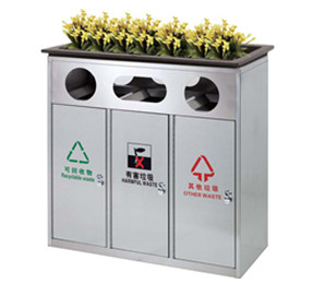 不（bú）鏽鋼垃（lā）圾桶E048