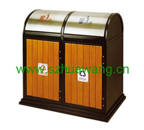 鋼木（mù）垃圾桶D036